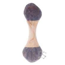 FIDGETSTYX • Rattle Roller • Knuckle Roller & Mini Rattle Hybrid • Pine w Kukui Nut Ends • Oil Finish